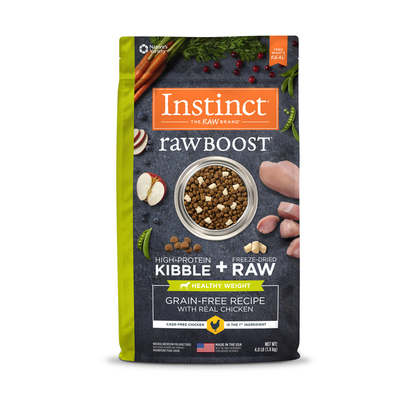 Rawboost Healthy Weight With Real Chicken Dry Dog Food - 4lb