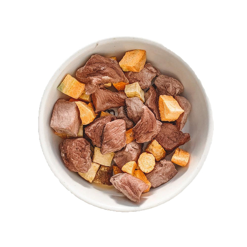 Beef Cubes & Vegetables Mix Freeze-Dried Raw Dogs Treats