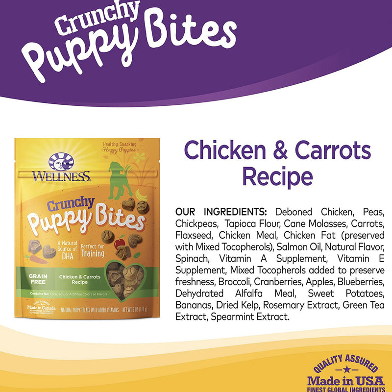 Complete Health Puppy Bites Crunchy Chicken & Carrots Recipe Grain-Free Dog Treats