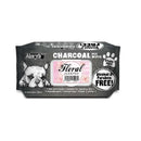 Charcoal  Pet Wipes Floral Scented 80 sheets