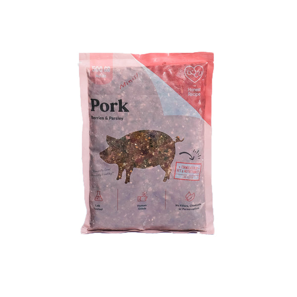 Pork Berries & Parsley Raw Dog Food - Adult