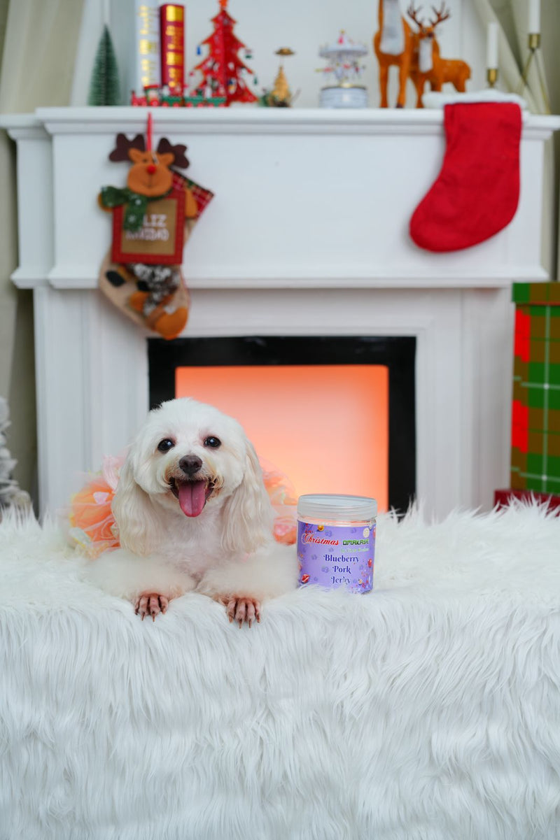 Blueberry Pork Jerky Dog Treats