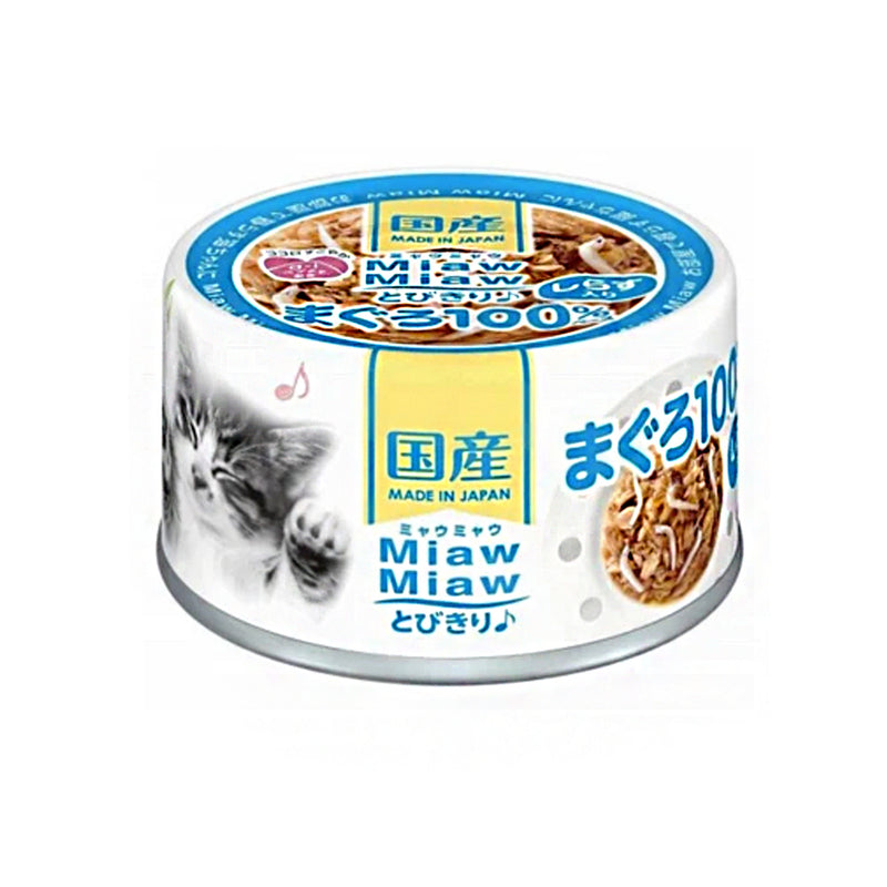 Miaw Miaw Tobikiri Tuna With Whitebait Cat Wet Food