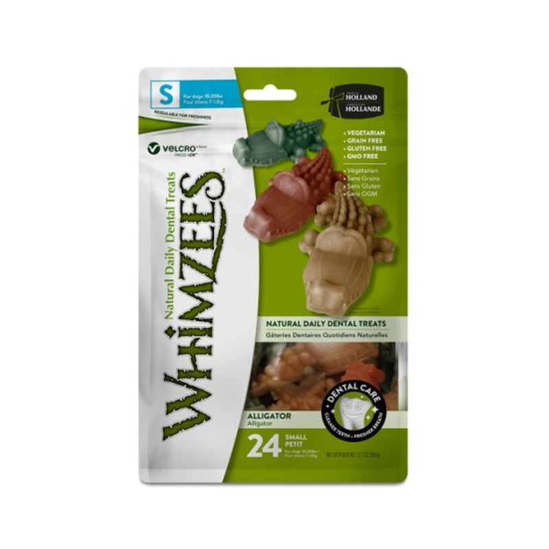 Alligator Dental Dog Chew Treats Value Bag