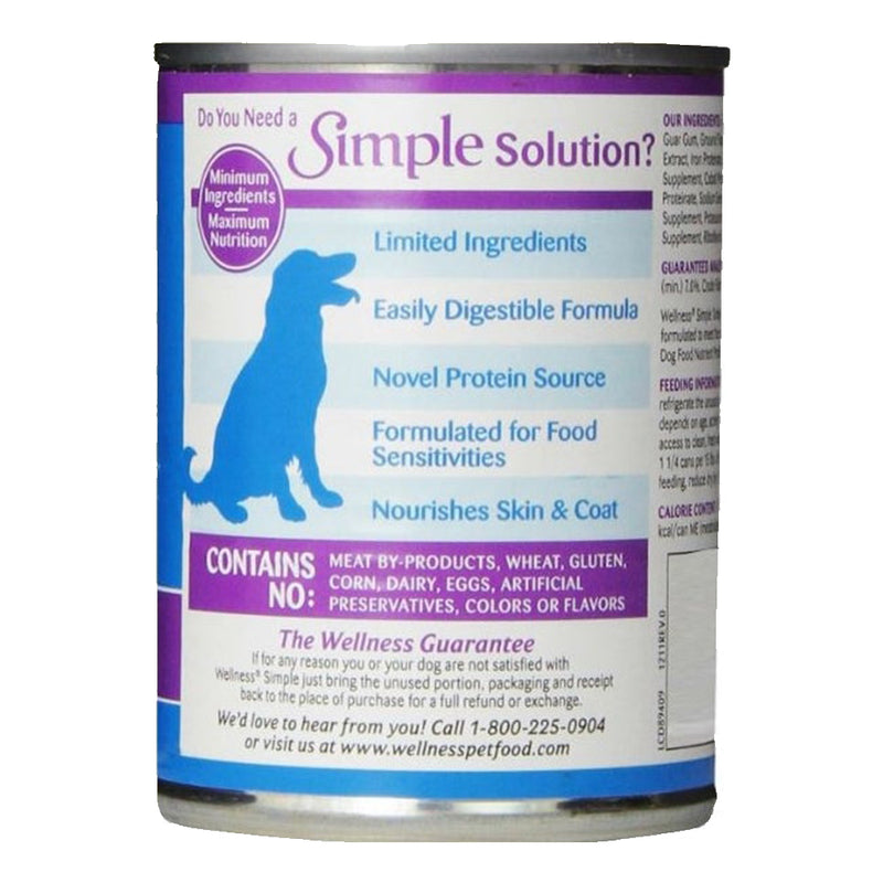 Wellness Simple Natural Grain Free Limited Ingredient Salmon and Potato Recipe Dry Dog Food 24 lbs