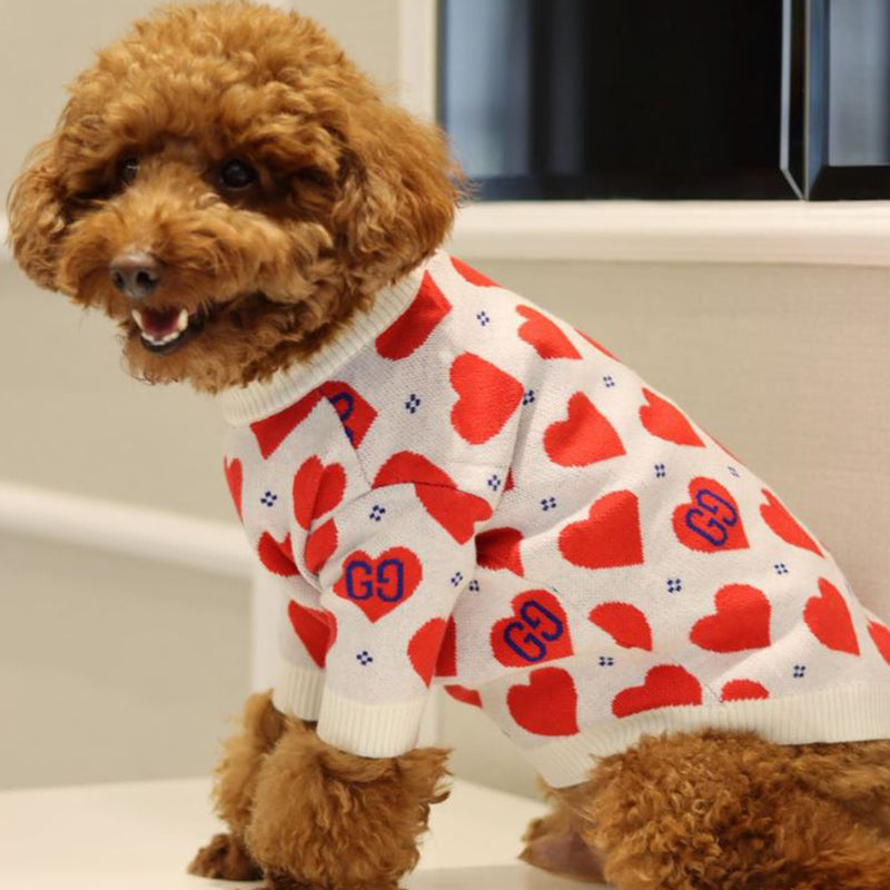 Poochi Hearts Love Dog Sweater