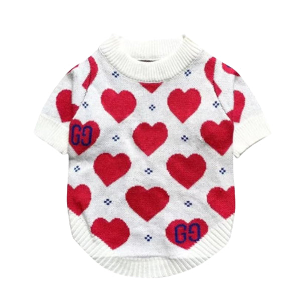 Poochi Hearts Love Dog Sweater