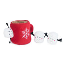 Holiday Zippy Burrow - Hot Cocoa & Marshmallows Dog Toy