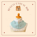 Green Stripes Female Bib for Pets