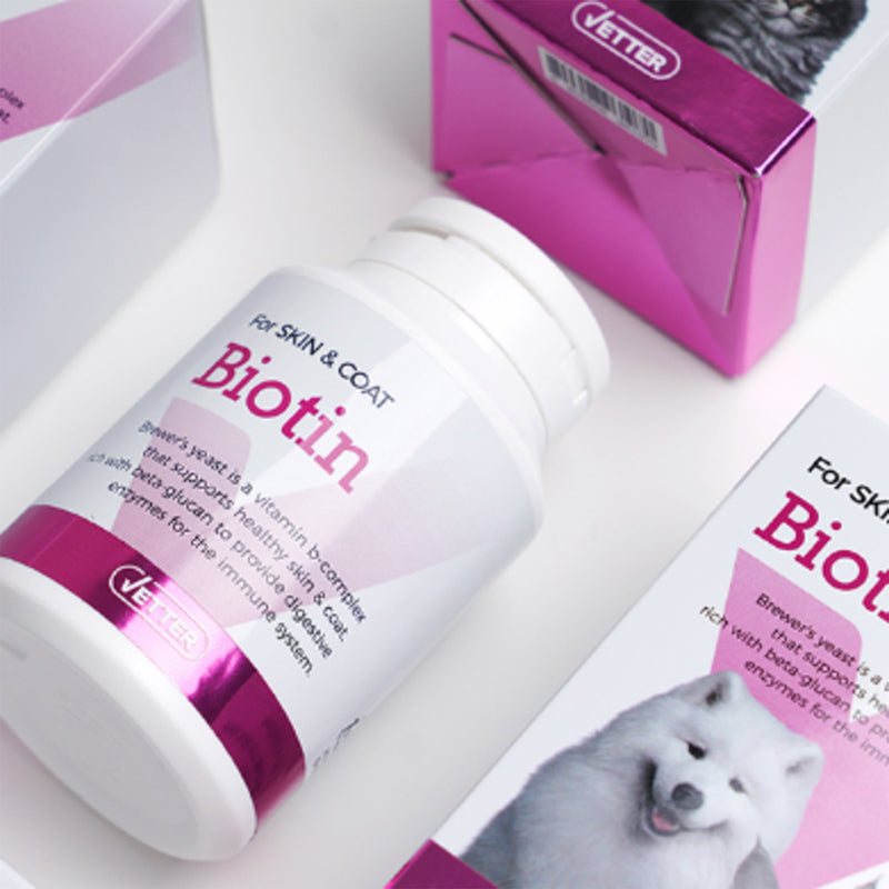 Biotin Skin & Coat Supplement for Cats and Dogs
