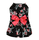 Black Flower Dog Cat Apparel