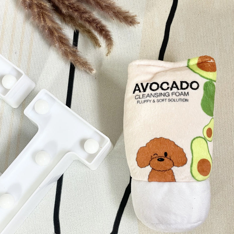 Hide N Seek  – Avocado Cleansing Foam Dog Toy
