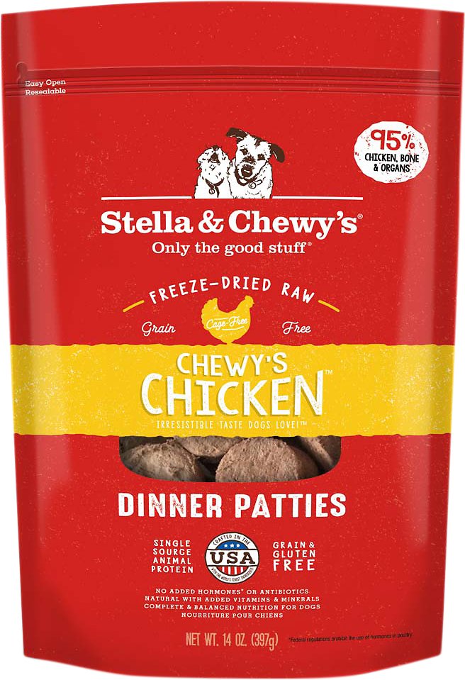 Chicken Dinner Patties Freeze-Dried Raw Dog Food