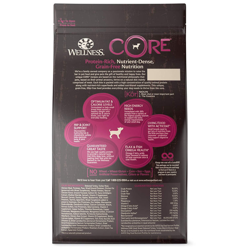 CORE Grain Free Small Breed Turkey & Chicken Dog Food