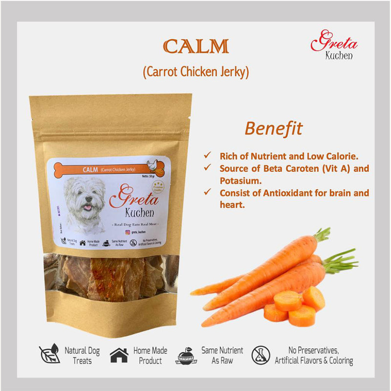 Calm Carrot Chicken Jerky Dog Treats