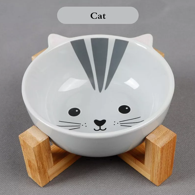 Pets Bowl Feeder Ceramic