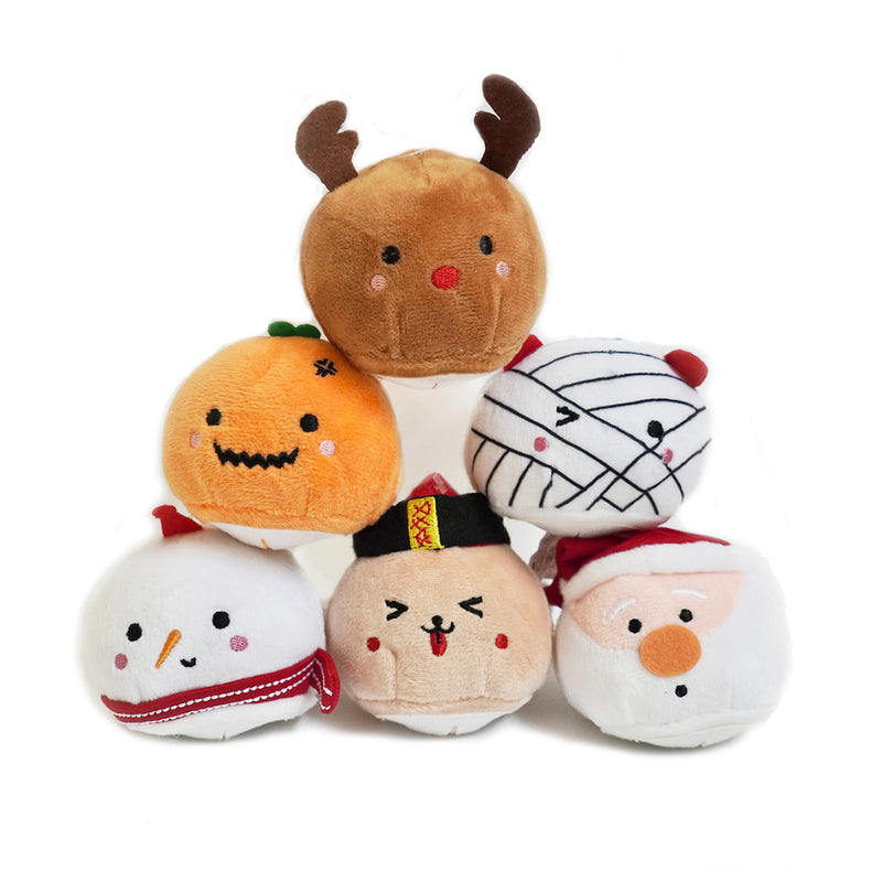 Holiday Mochi Mini Series Christmas Dog Toy