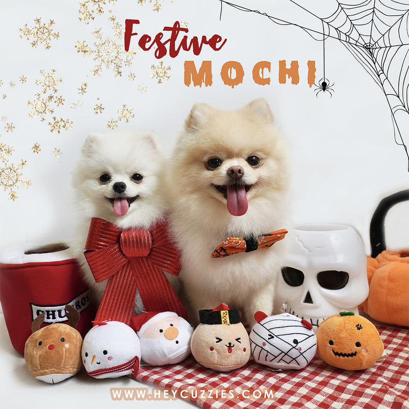 Holiday Mochi Mini Series Christmas Dog Toy