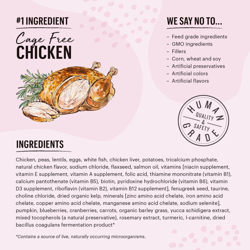 Whole Food Clusters Chicken & Whitefish Recipe Grain-Free Dry Cat Food