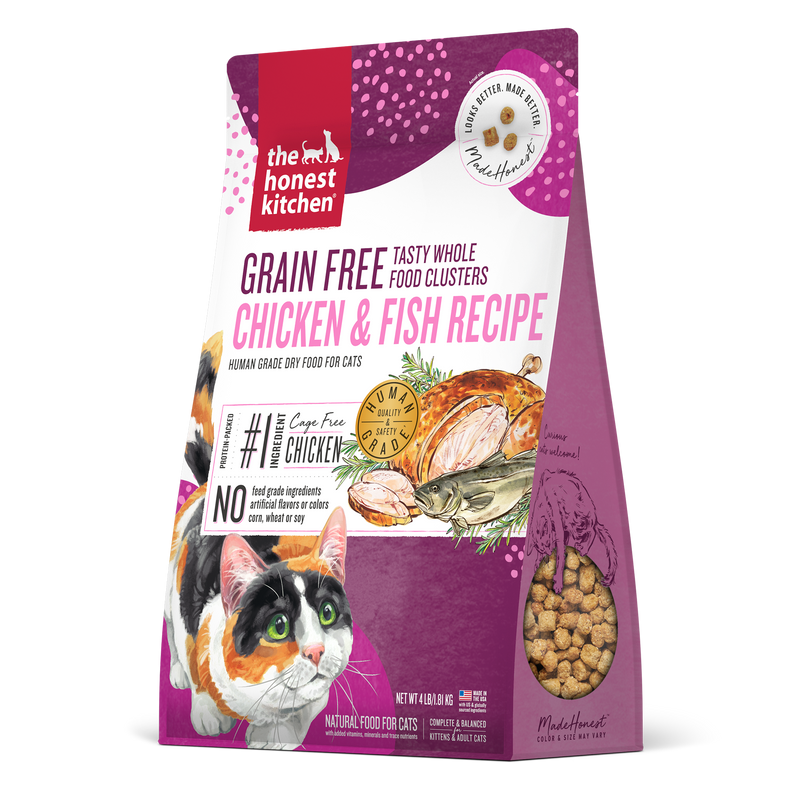 Whole Food Clusters Chicken & Whitefish Recipe Grain-Free Dry Cat Food