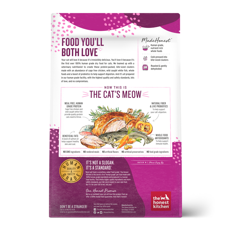 Whole Food Clusters Chicken & Whitefish Recipe Grain-Free Dry Cat Food