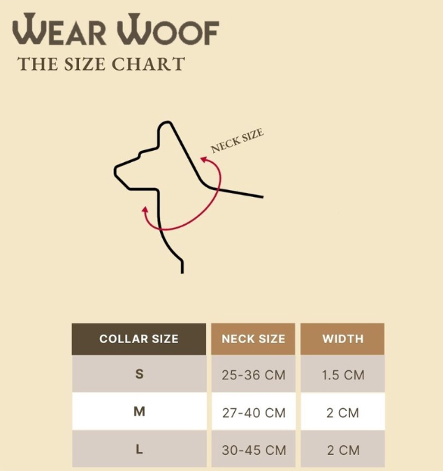 Wear Woof Brown Collar