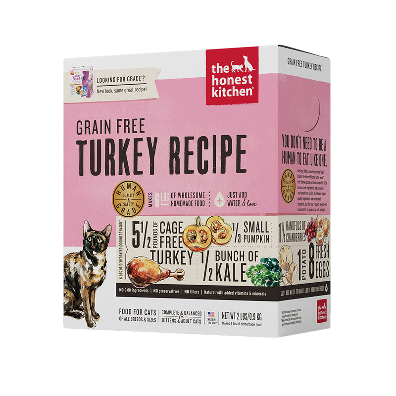Grain-Free Turkey Recipe (Grace) Dehydrated Cat Food