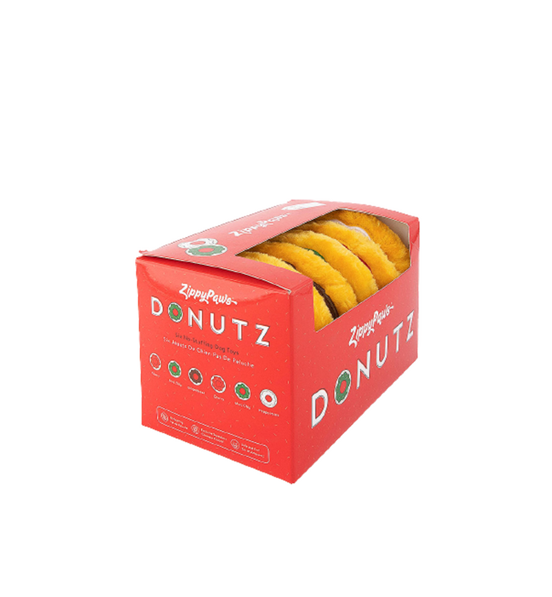 Holiday Mini Donutz Gift Box - 6 pcs Dog Toy