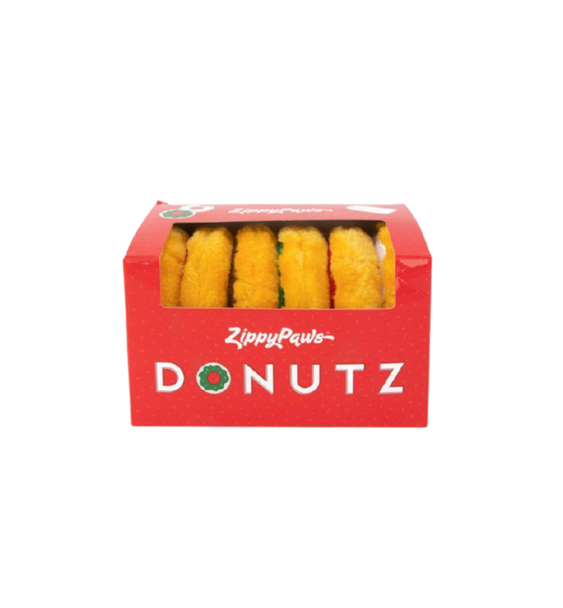 Holiday Mini Donutz Gift Box - 6 pcs Dog Toy