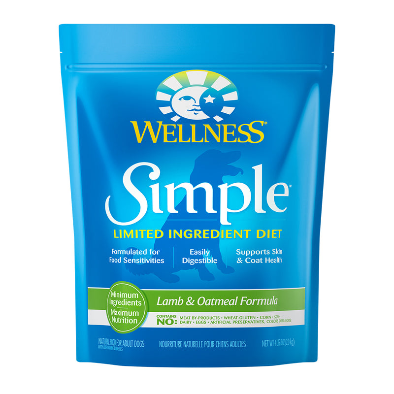 Simple Limited Ingredient Lamb & Oatmeal Dry Dog Food 4lbs