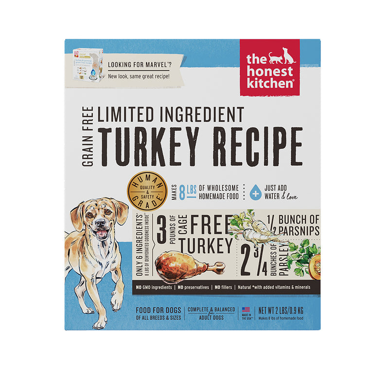 Limited Ingredient Diet Turkey Recipe Grain-Free (Marvel) Dehydrated Dog Food