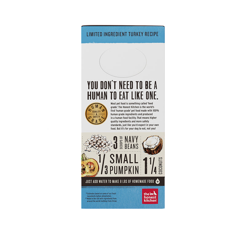 Limited Ingredient Diet Turkey Recipe Grain-Free (Marvel) Dehydrated Dog Food