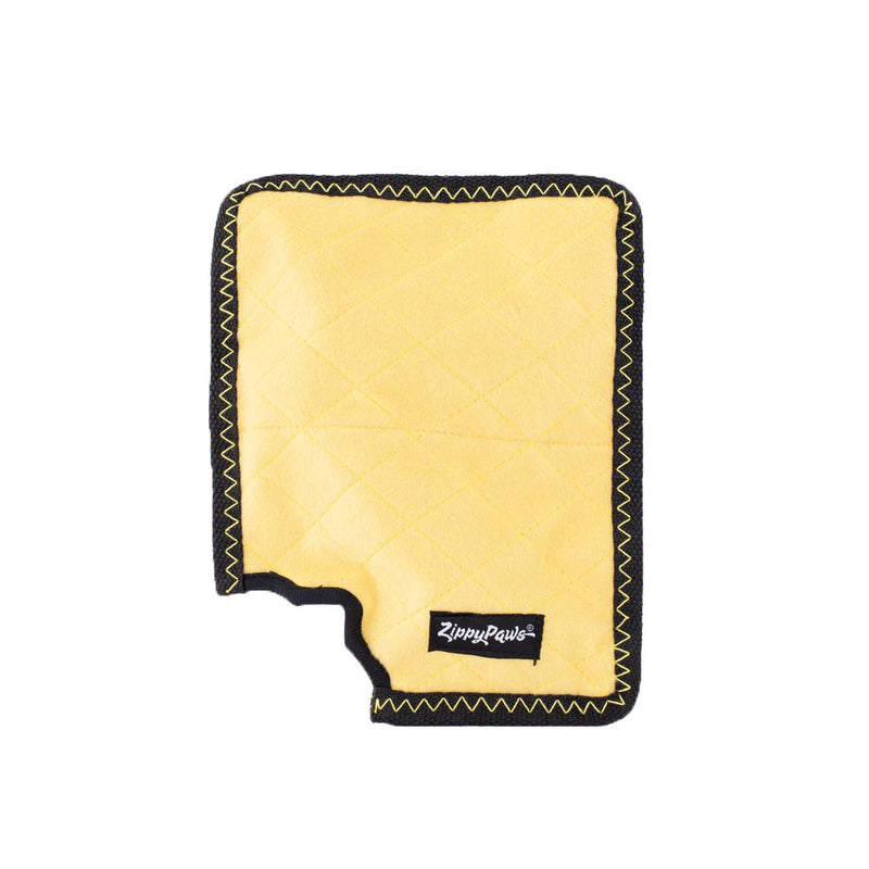 ZippyPaws Z-Stitch - Yellow Notepad Dog Toy