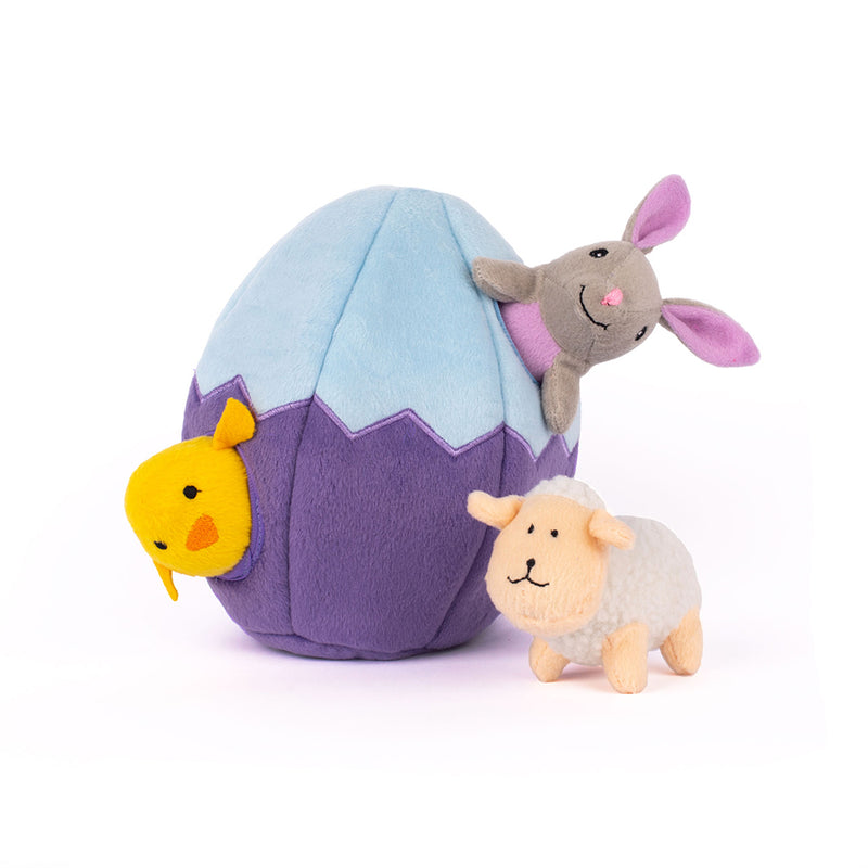 Zippy Burrow - Easter Egg and Friends Dog Toy