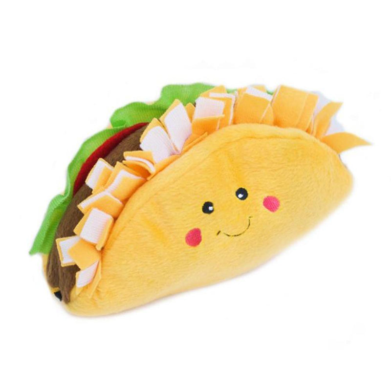 ZippyPaws NomNomz - Taco Squeaky Plush Dog Toy