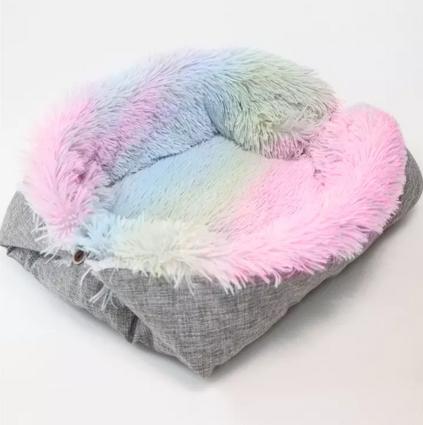 Faux Fur Color Indoor Pet Beds