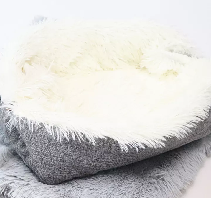 Faux Fur Color Indoor Pet Beds