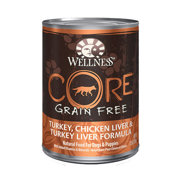 CORE Turkey, Chicken Liver, Turkey Liver Formula Grain-Free Canned Dog Food
