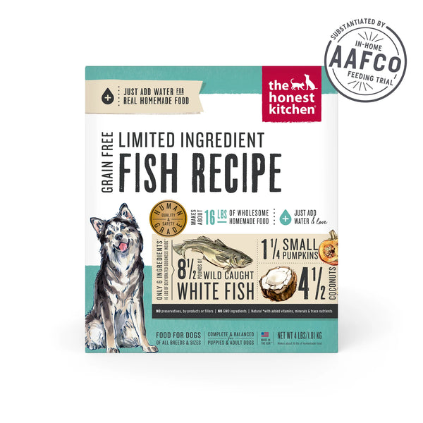 Limited Ingredient Fish Recipe (Brave) Grain-Free Dehydrated Dog Food