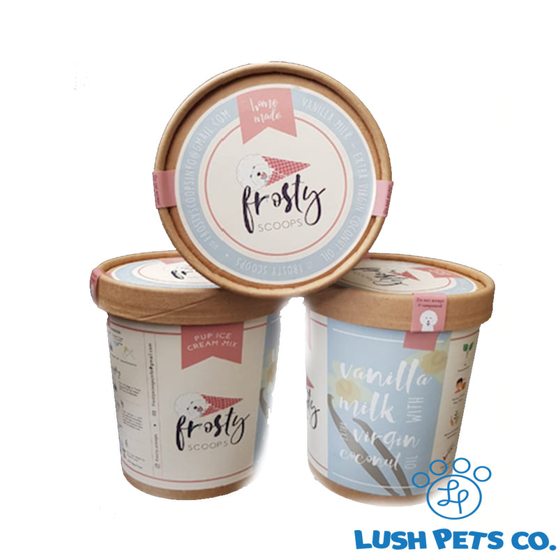 Pup Ice Cream Vanilla Milk  Flavour Dog Treats 16oz