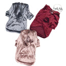 Velvet Hoodie Grey Dog Cat Apparel