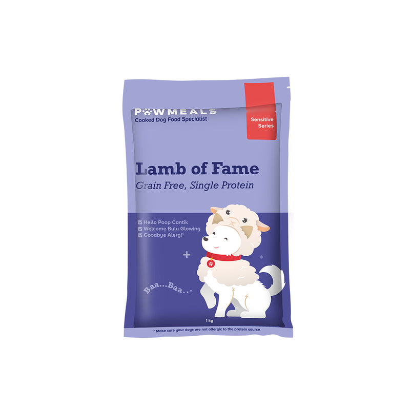 Grain Free Lamb of Fame Cooked Dog Food