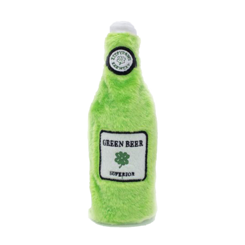 St Patrick's Happy Hour Crusherz - Green Beer Dog Toy