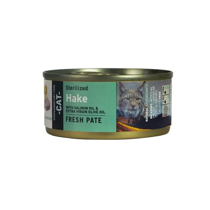 Grain-Free Sterilized Hake Canned Cat Food