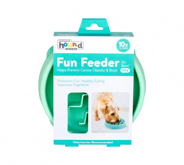 Fun Feeder Slo-Bowl Dog Bowl - Mint