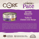 CORE Pate Kitten Turkey & Chicken Liver Recipe Grain-Free Canned Cat Food