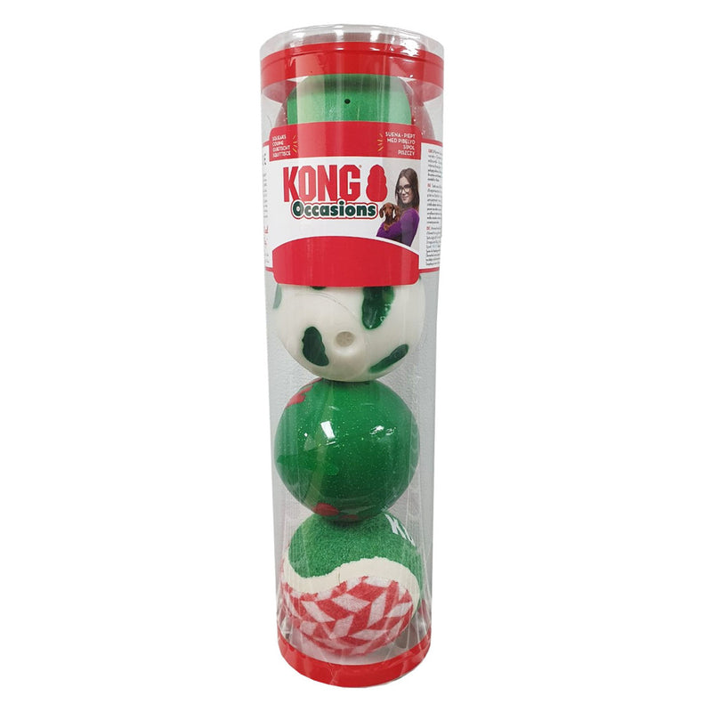 Holiday Occasions Balls 4pk Dog Toy