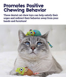 Catnip Chew Mice Dental Health Cat Toy - 2 pack