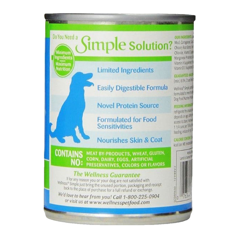 Simple Limited Ingredient Lamb & Oatmeal Formula Canned Dog Food