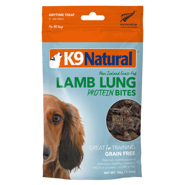 Grain-Free Air-Dried Lamb Lung Protein Bites Dog Treats
